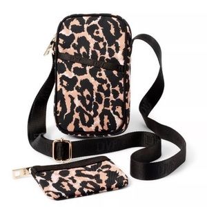 DVF x Target Leopard Cellphone Holder Bag NWT